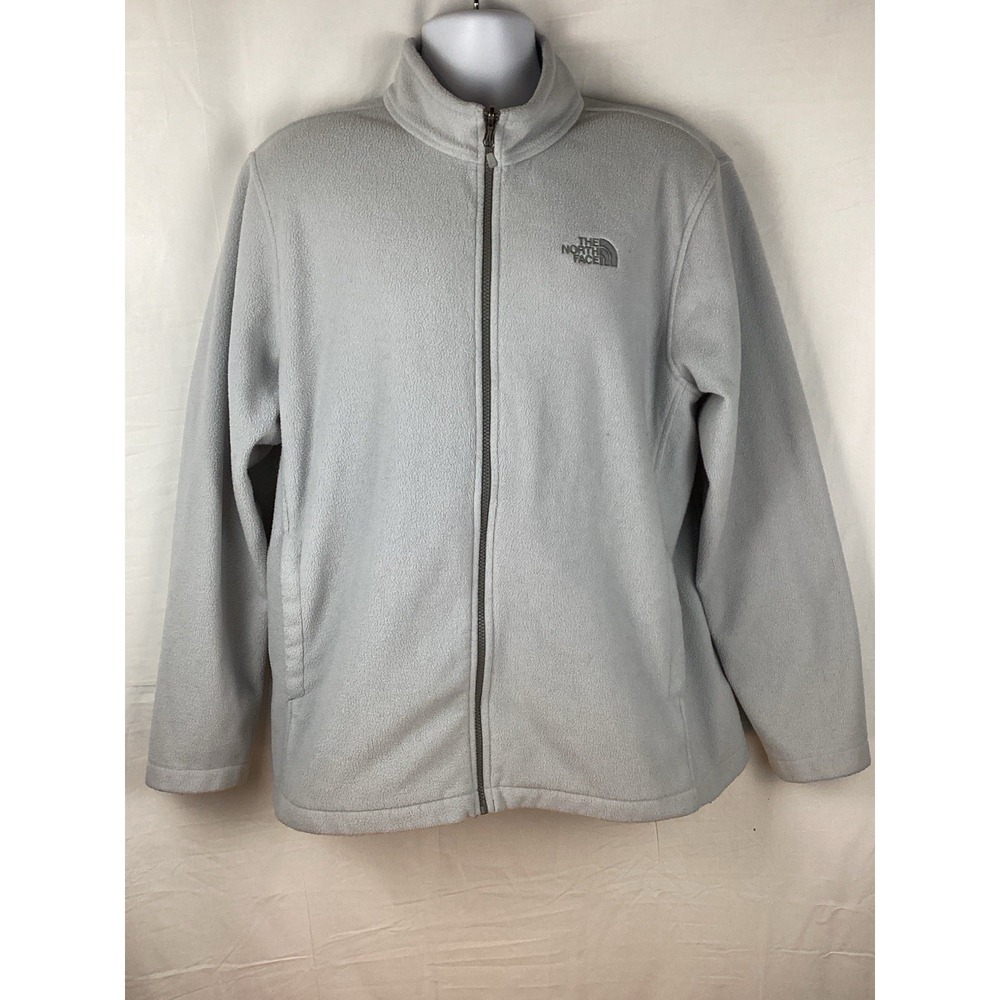 The North Face Glacier Fleece Jacket Men's Size XL Gray Excellent Condition